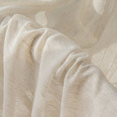 Olympia Striped Linen Light Filtering Custom Curtain